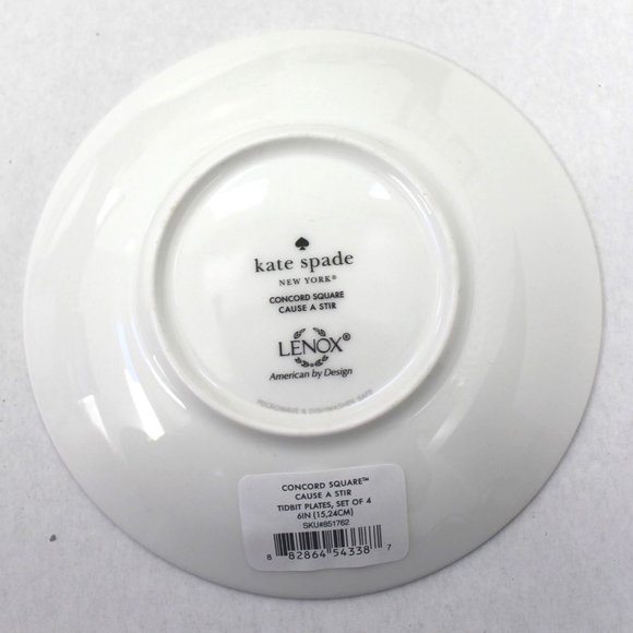 kate spade Tidbit Plates 2 Pieces NO BOX - Picture 5 of 5